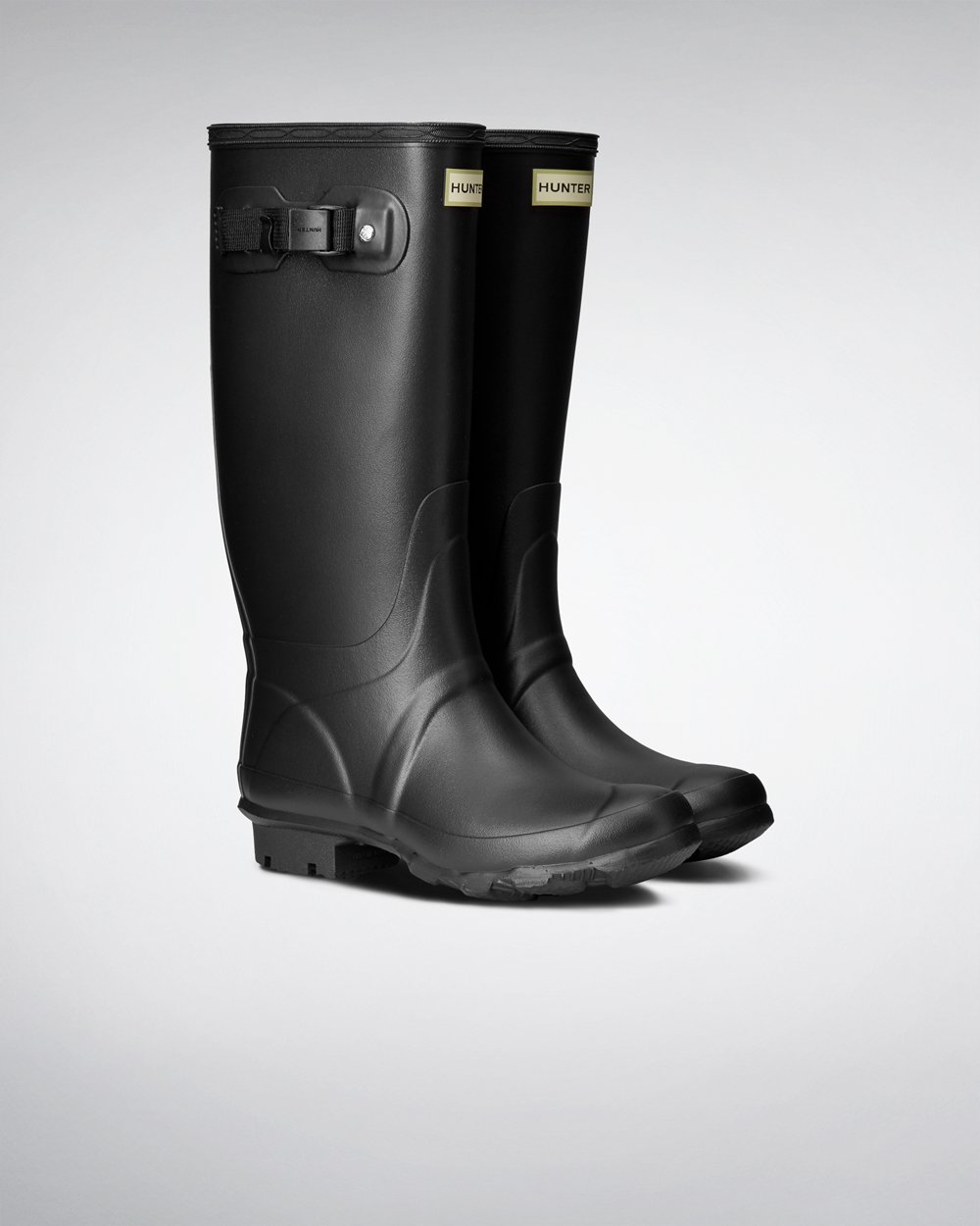 Womens Hunter Wide Fit Rain Boots Black - Huntress Leg - 0593268-GK